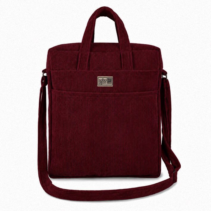 SAC BANDOULIÈRE EN VELOURS CÔTELÉ