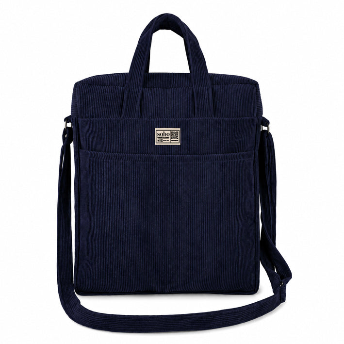 SAC BANDOULIÈRE EN VELOURS CÔTELÉ