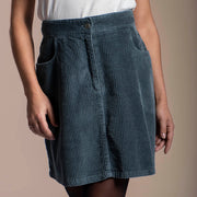 JUPE COURTE VELOURS CÔTELÉ