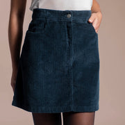 JUPE COURTE VELOURS CÔTELÉ