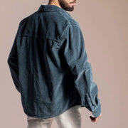 SURCHEMISE VELOURS CÔTELÉ VERT SAPIN