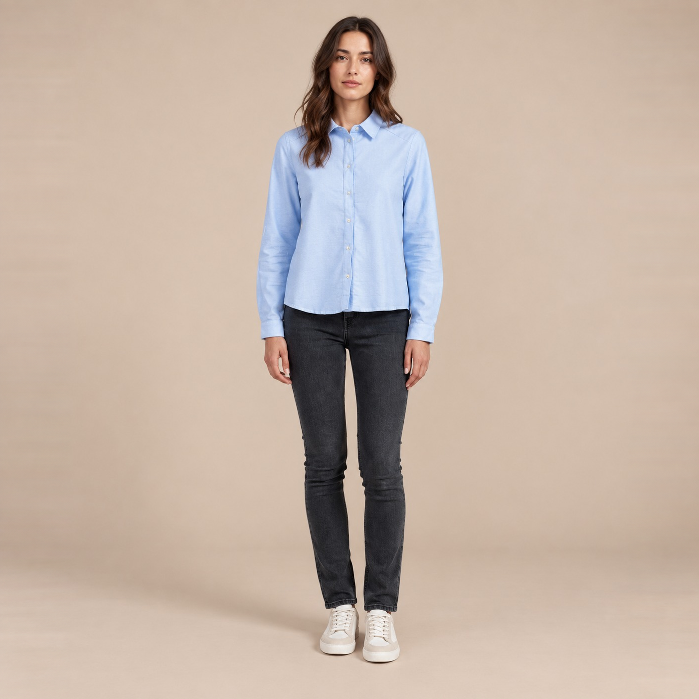 Blouse femme en coton Oxford