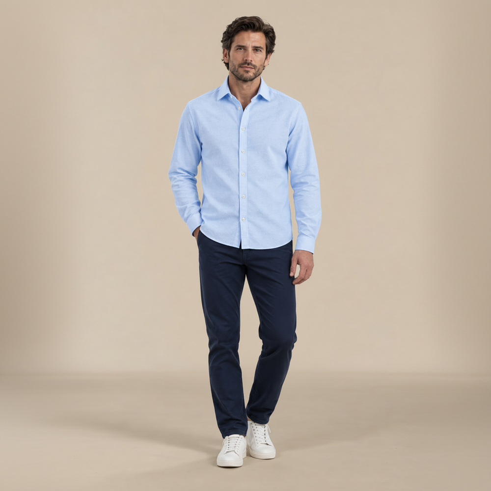 Chemise homme en coton Oxford