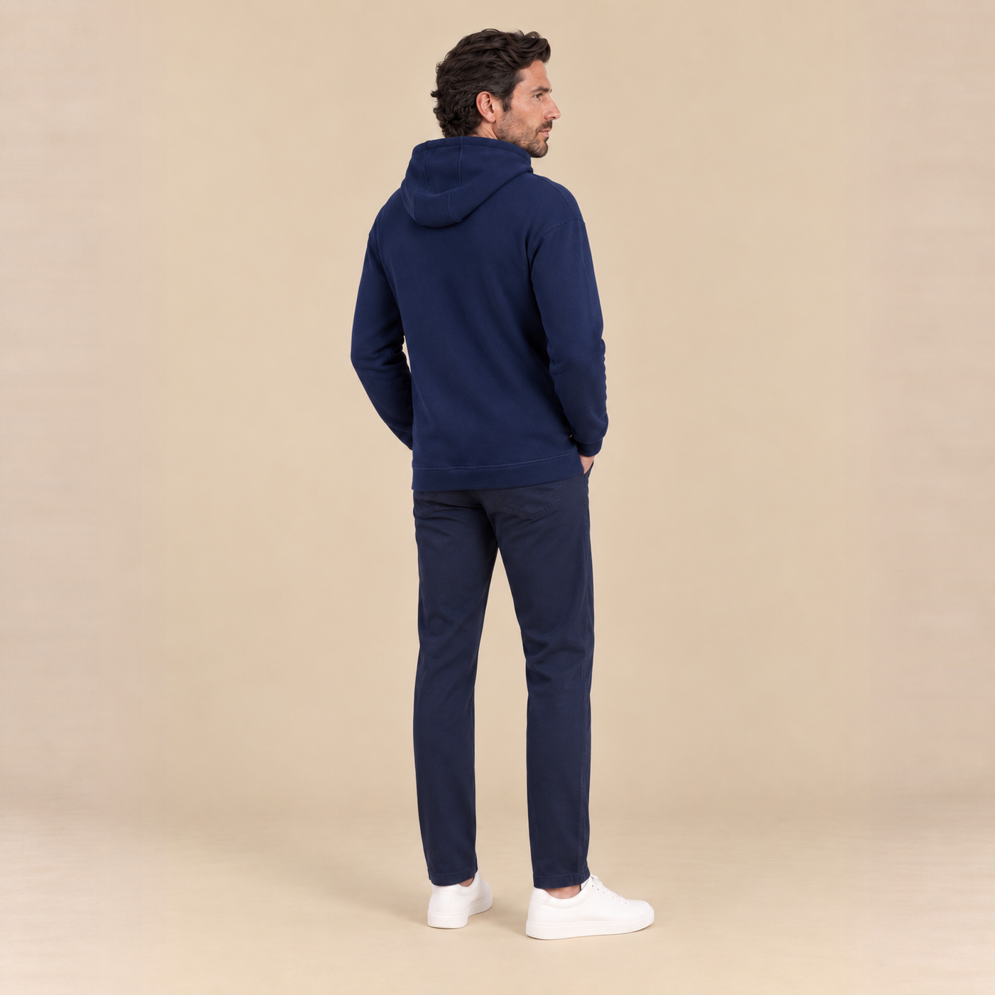 Sweat à capuche zippé en coton bio