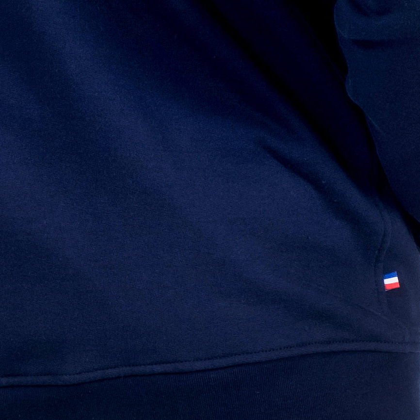 Sweat à capuche zippé en coton bio