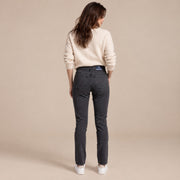 Jean femme coupe droite en coton et lyocell