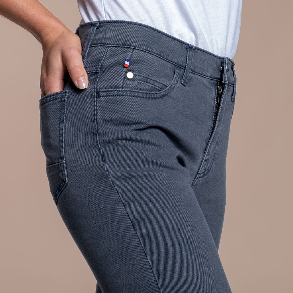 Jean femme coupe ajustée en coton et lyocell