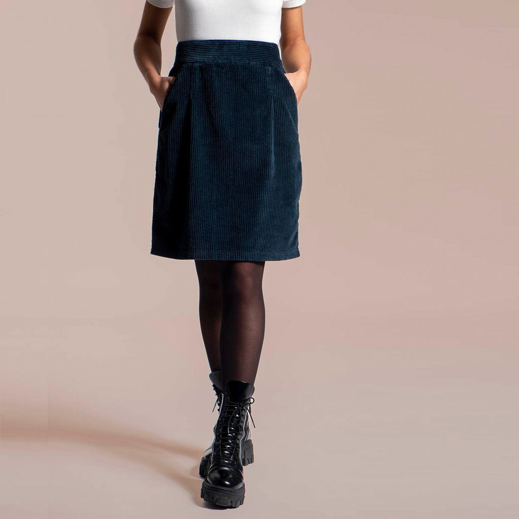 JUPE LONGUE VELOURS CÔTELÉ