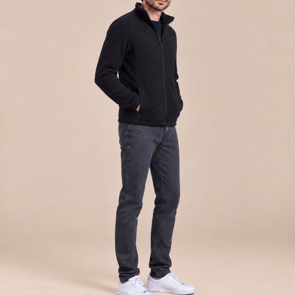 Veste polaire grattée mixte