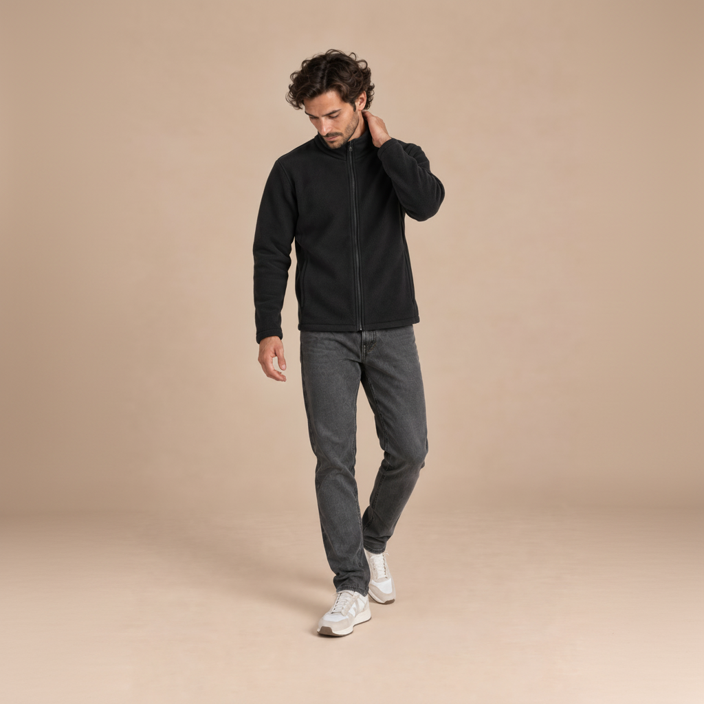 Veste polaire grattée mixte
