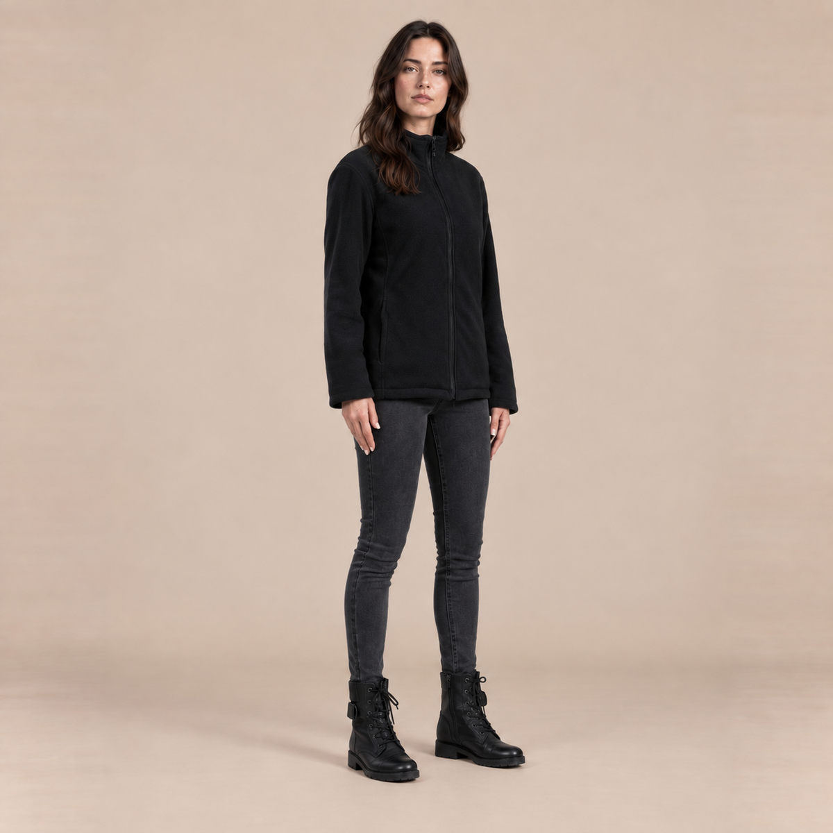 Veste polaire grattée mixte
