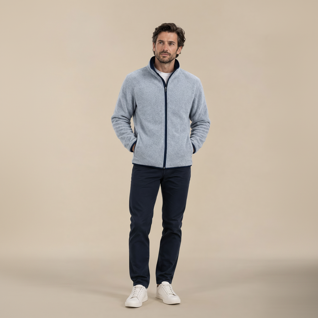 Veste polaire chinée mixte
