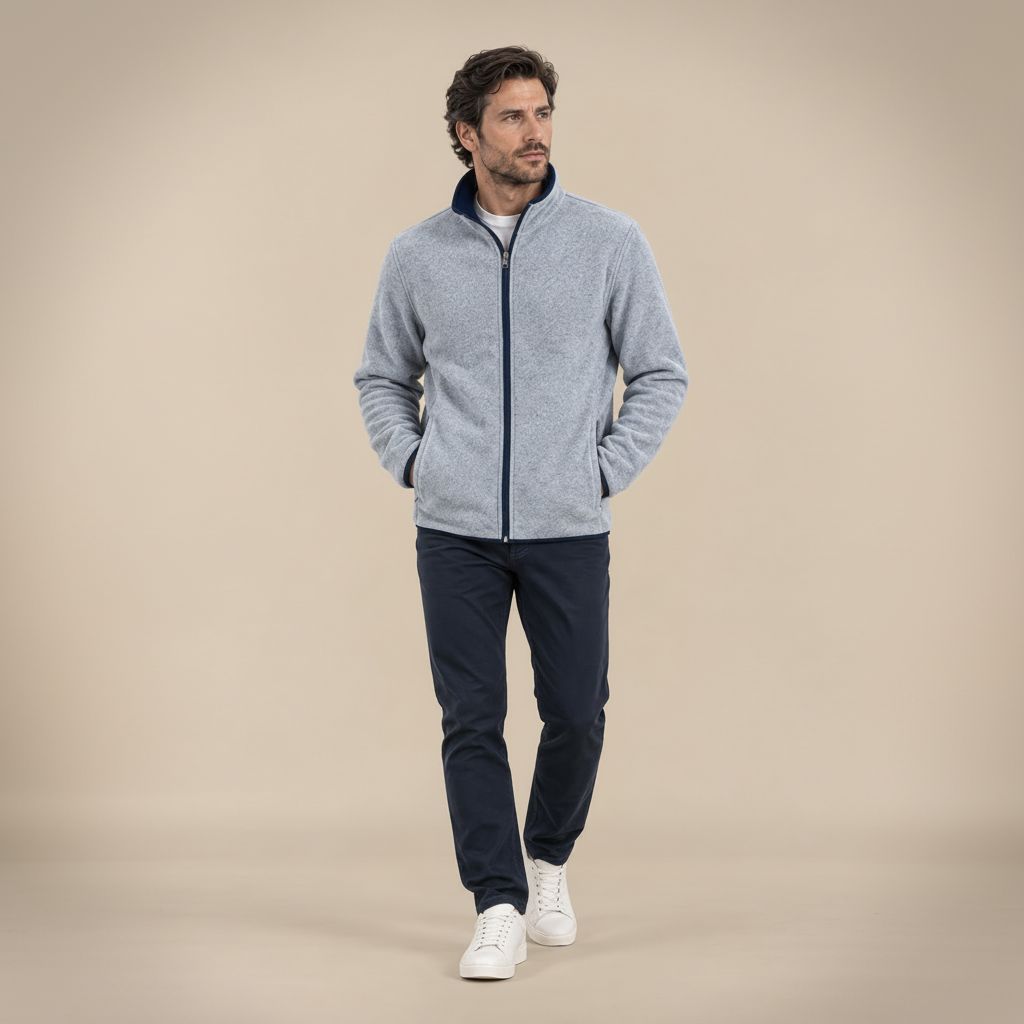 Veste polaire chinée mixte