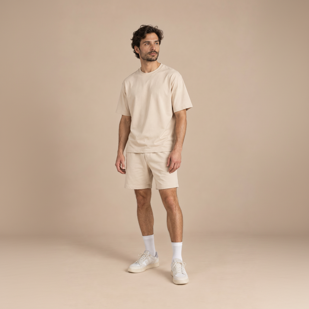 Short en coton bio épais