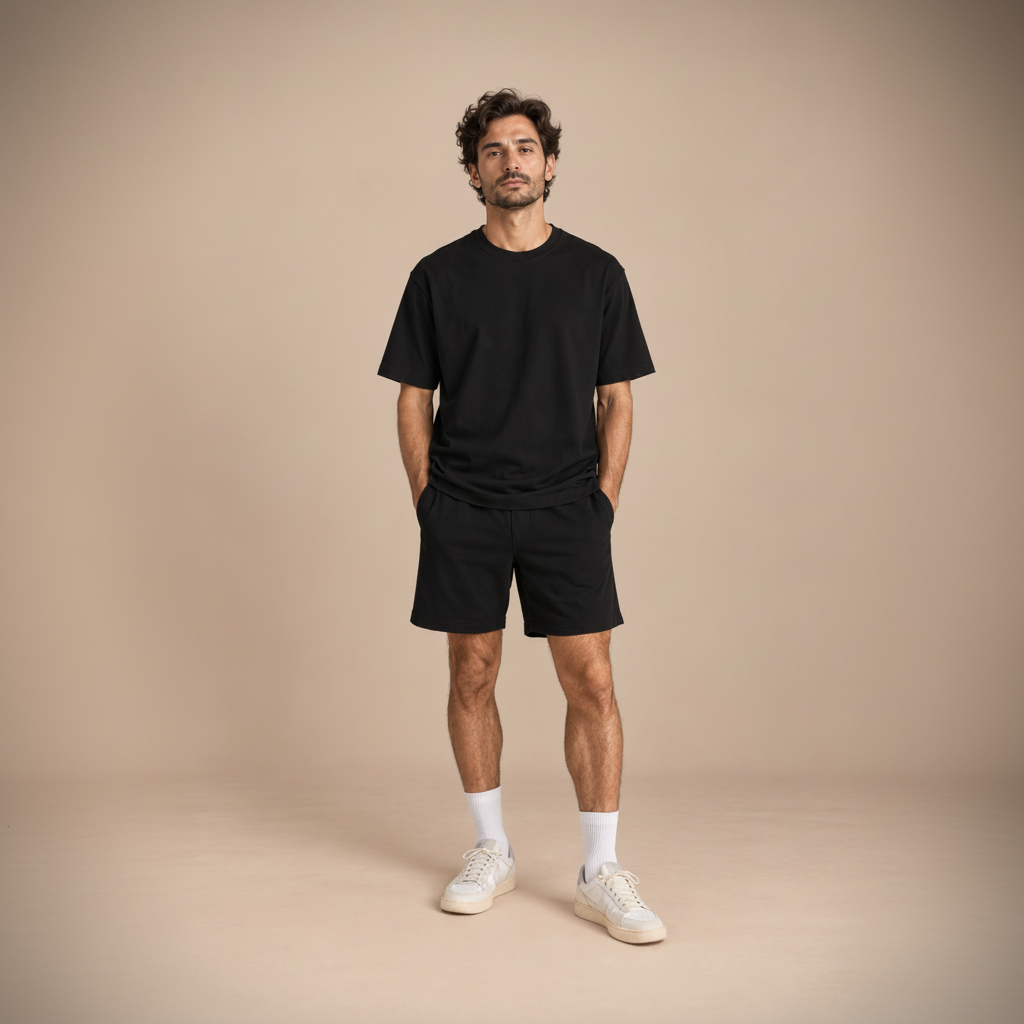 Short en coton bio épais