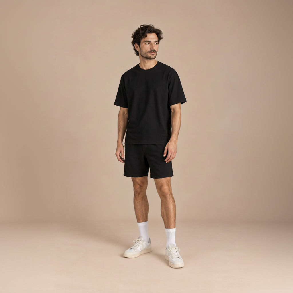 Short en coton bio épais