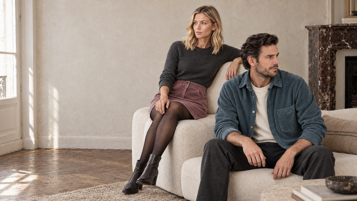 Duo SOBO en surchemise et jupe en velours