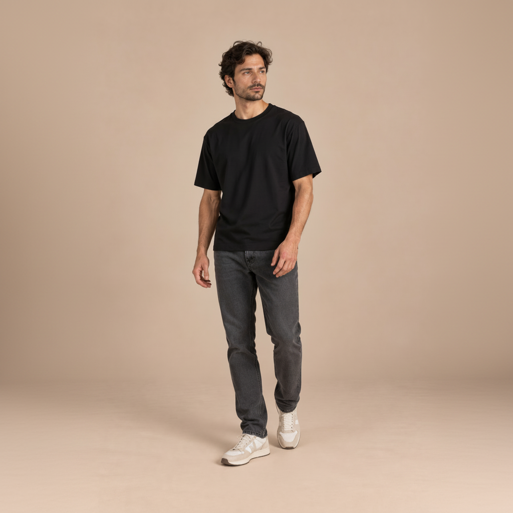 T-shirt oversize en coton bio épais