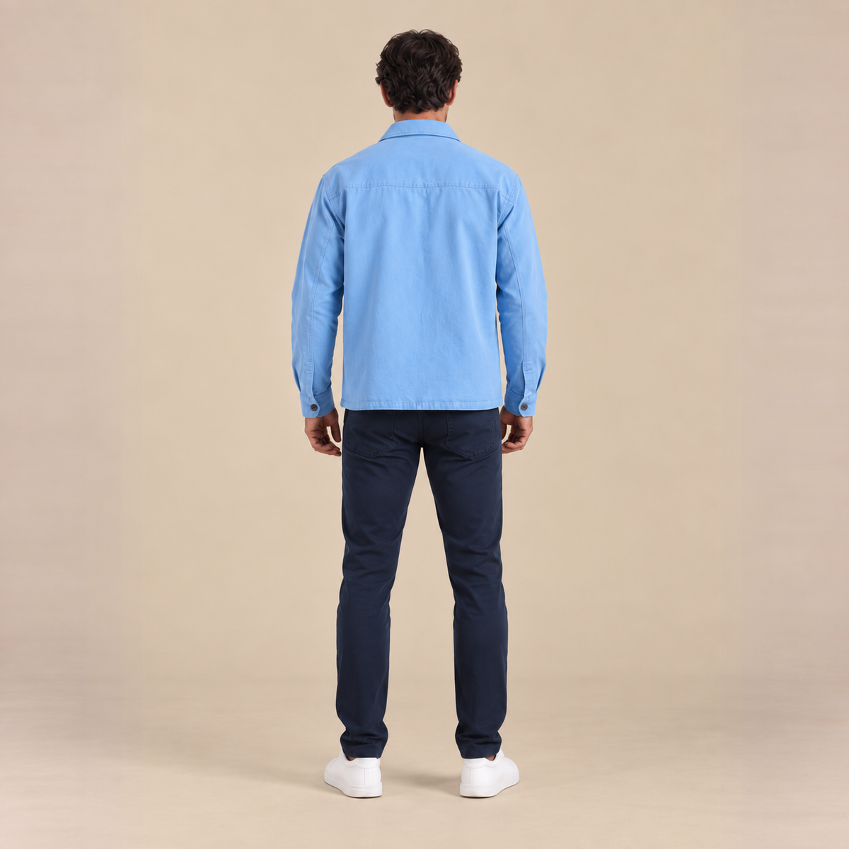 Veste workwear homme en denim bleu