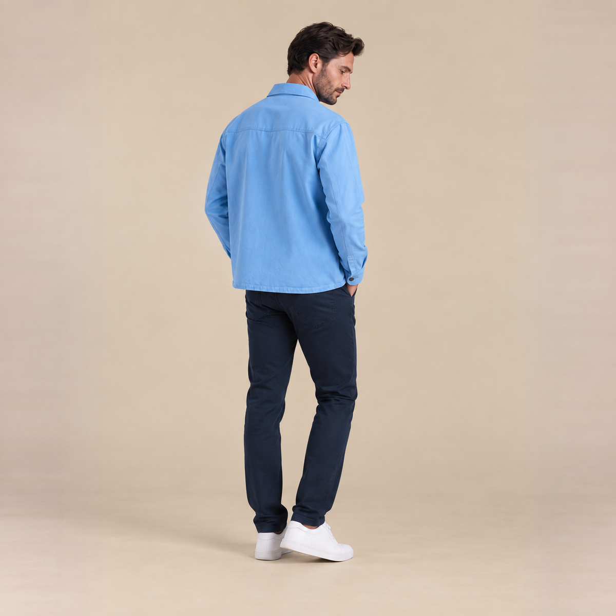 Veste workwear homme en denim bleu